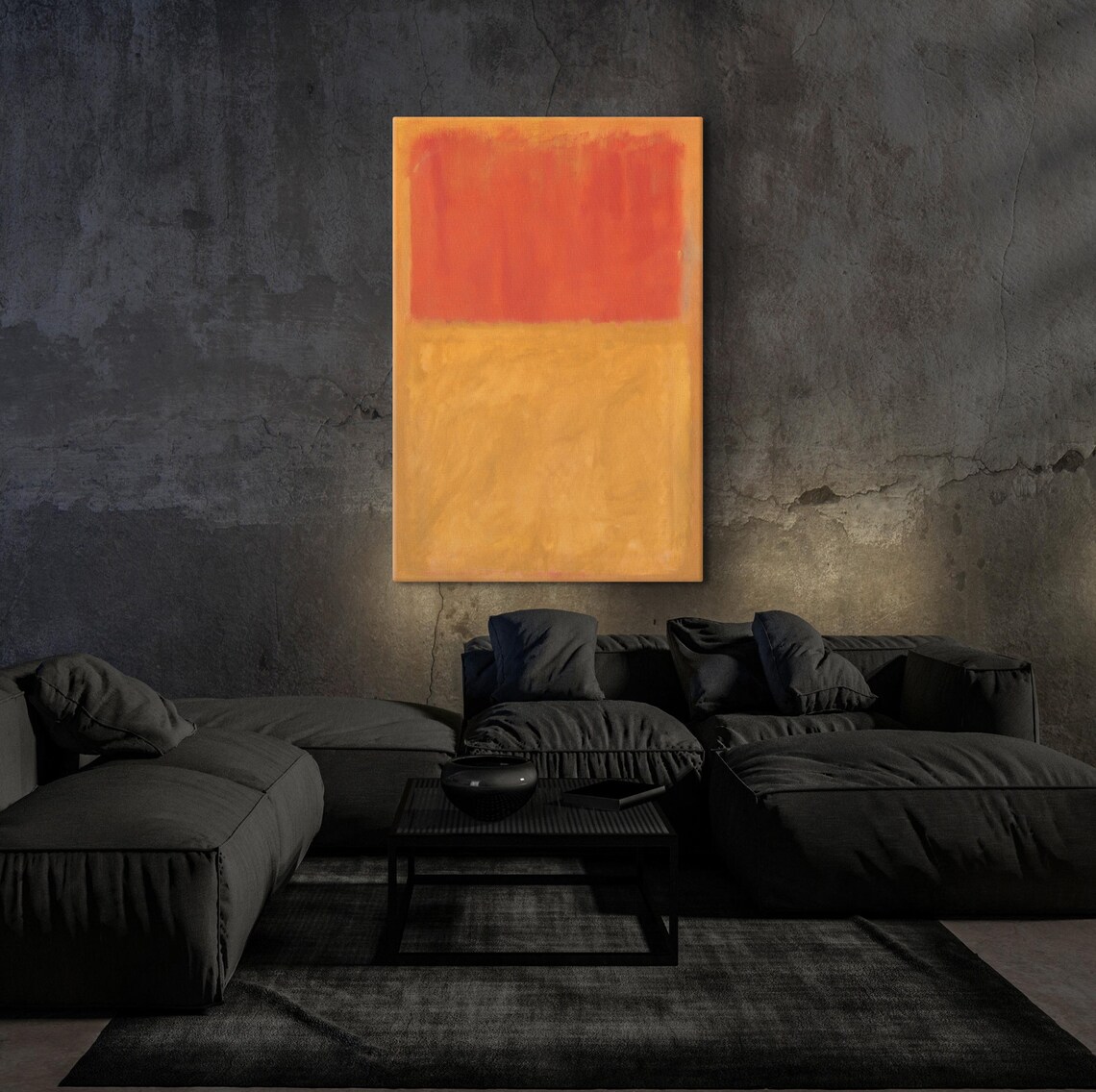 Mark Rothko Yellow Over Orange Poster Mark Rothko Extra Large Exhibition Poster Modern Art Expressionism Art Rothko Reproduction Art - Image 5