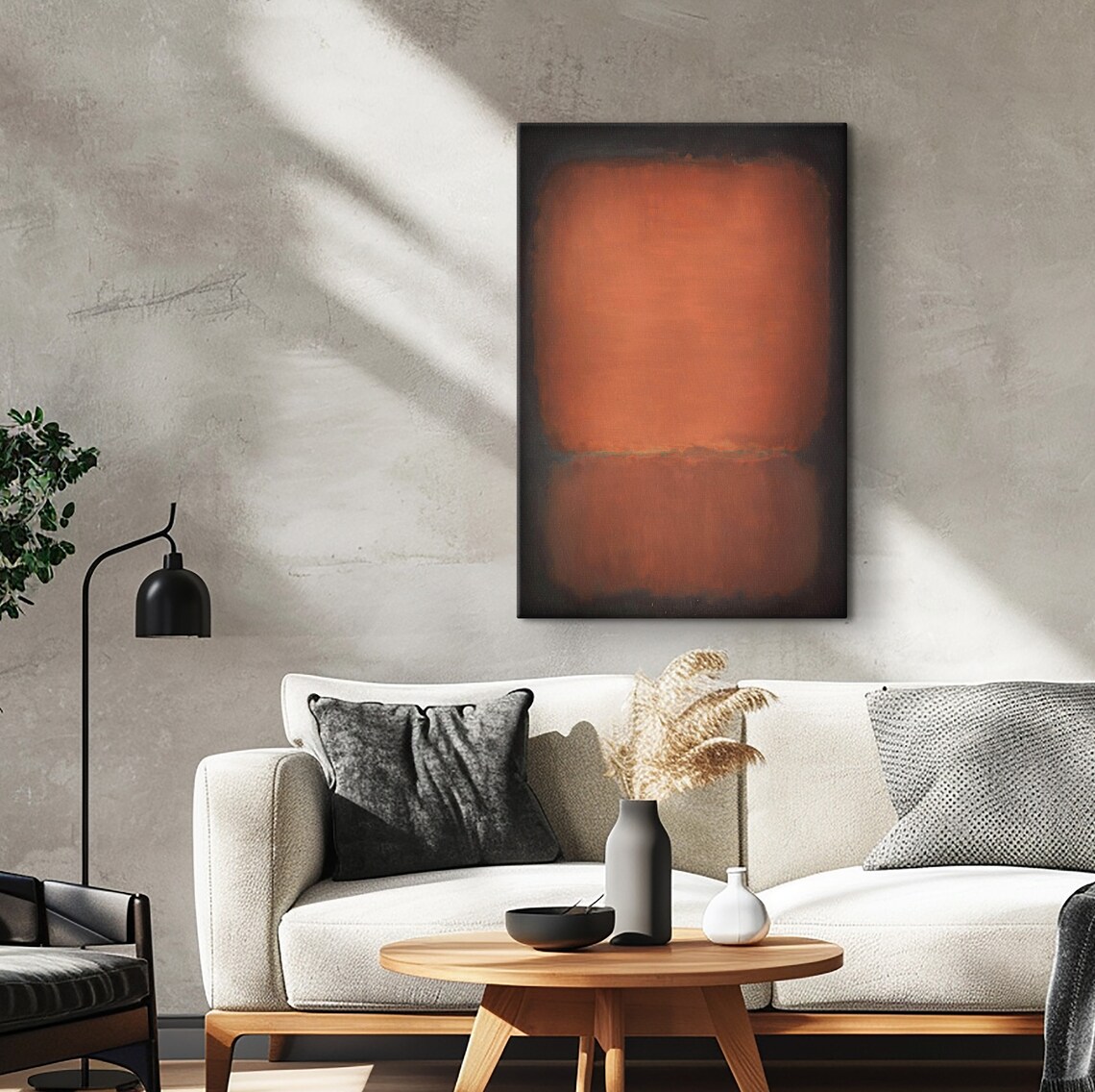 Mark Rothko Black Over Orange Poster Mark Rothko Extra Large Exhibition Poster Modern Art Expressionism Art Rothko Reproduction Art - Image 4