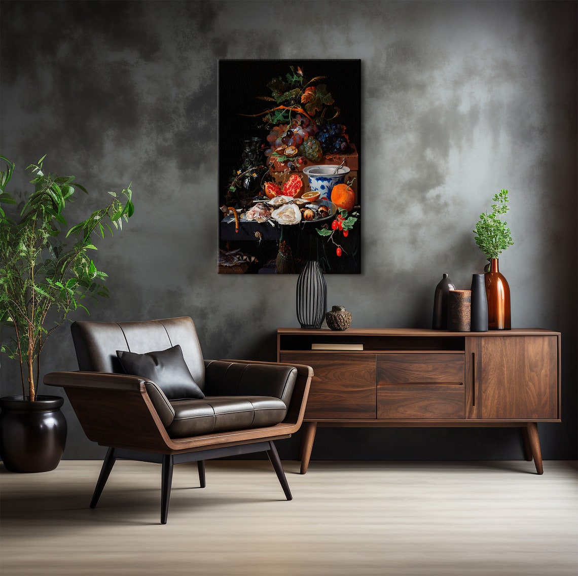 Abraham Mignon Fruit Oysters Porcelain Bowl Dutch Still Life Poster - Image 5