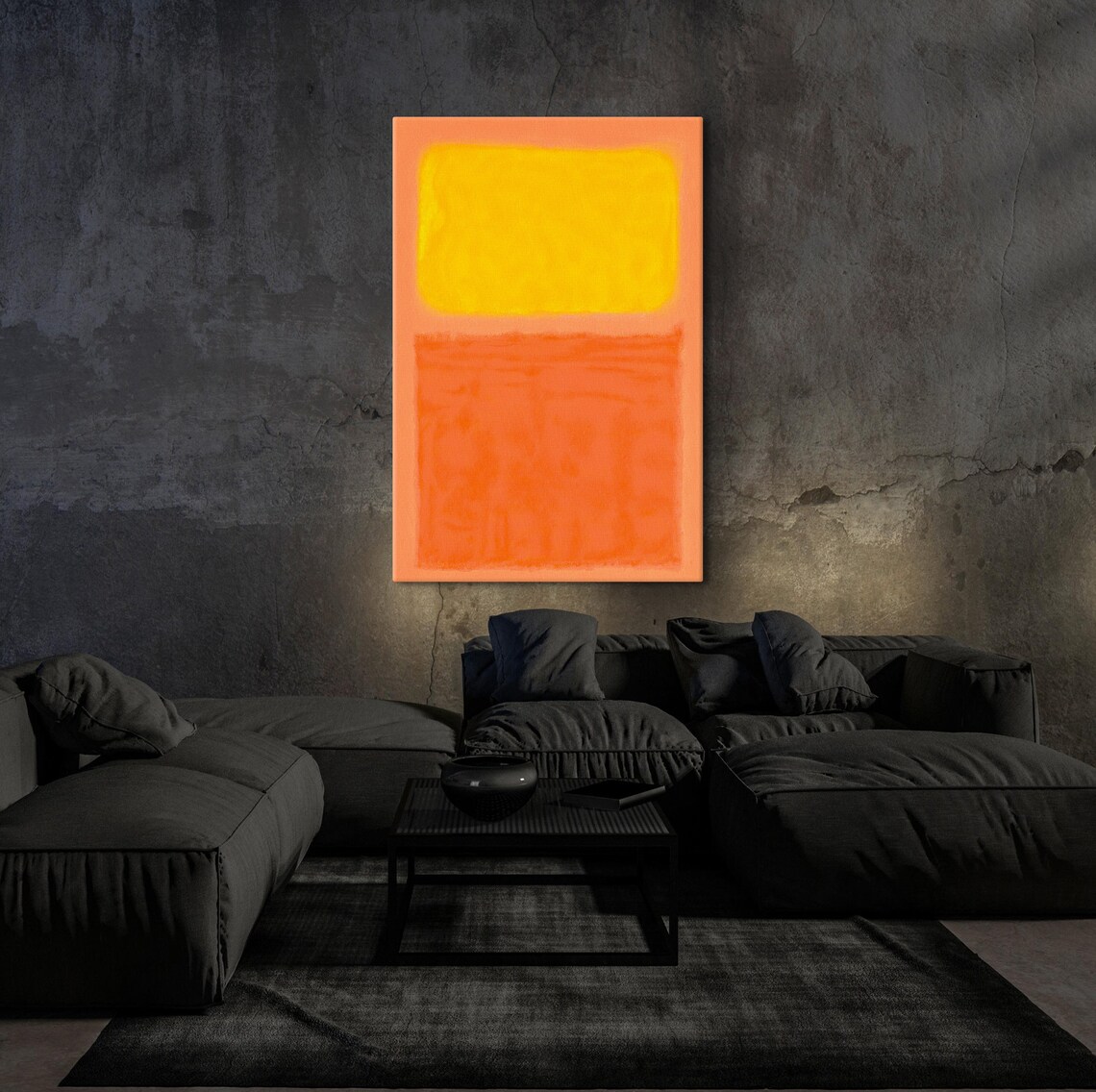 Mark Rothko Yellow And Orange Mark Rothko Paintings Exhibition Poster Expressionism Art Rothko Reproduction Art Rothko Glass Art - Image 4