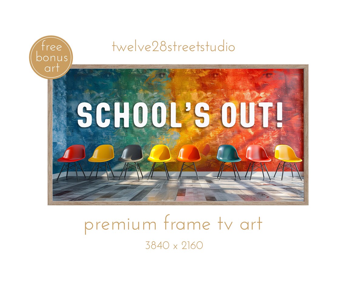 Last Day Of School, Schools Out Summer Vacation Poster