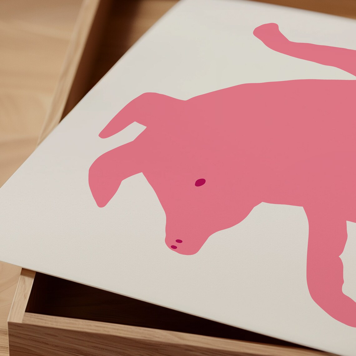 Some Of My Best Friends Are Pigs Pink Pig Funny Animal Poster - Image 2