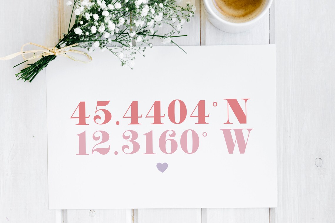 Custom Coordinates Poster, Personalized Location - Image 2