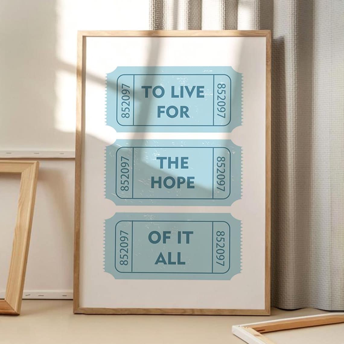 To Live For The Hope Of It All Retro Art Print