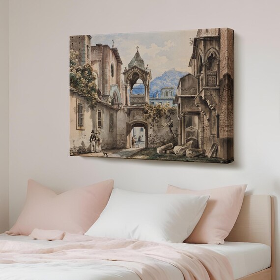Old Dutch Cityscape Canvas Wall Art Large Modern Decor Gift For Home Regional