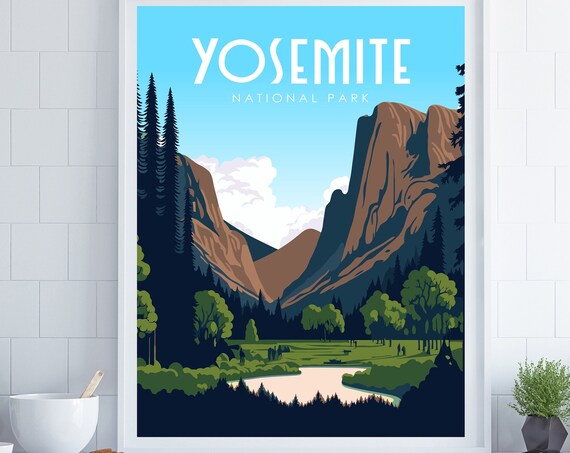 El Capitan Travel Poster, Yosemite National Park