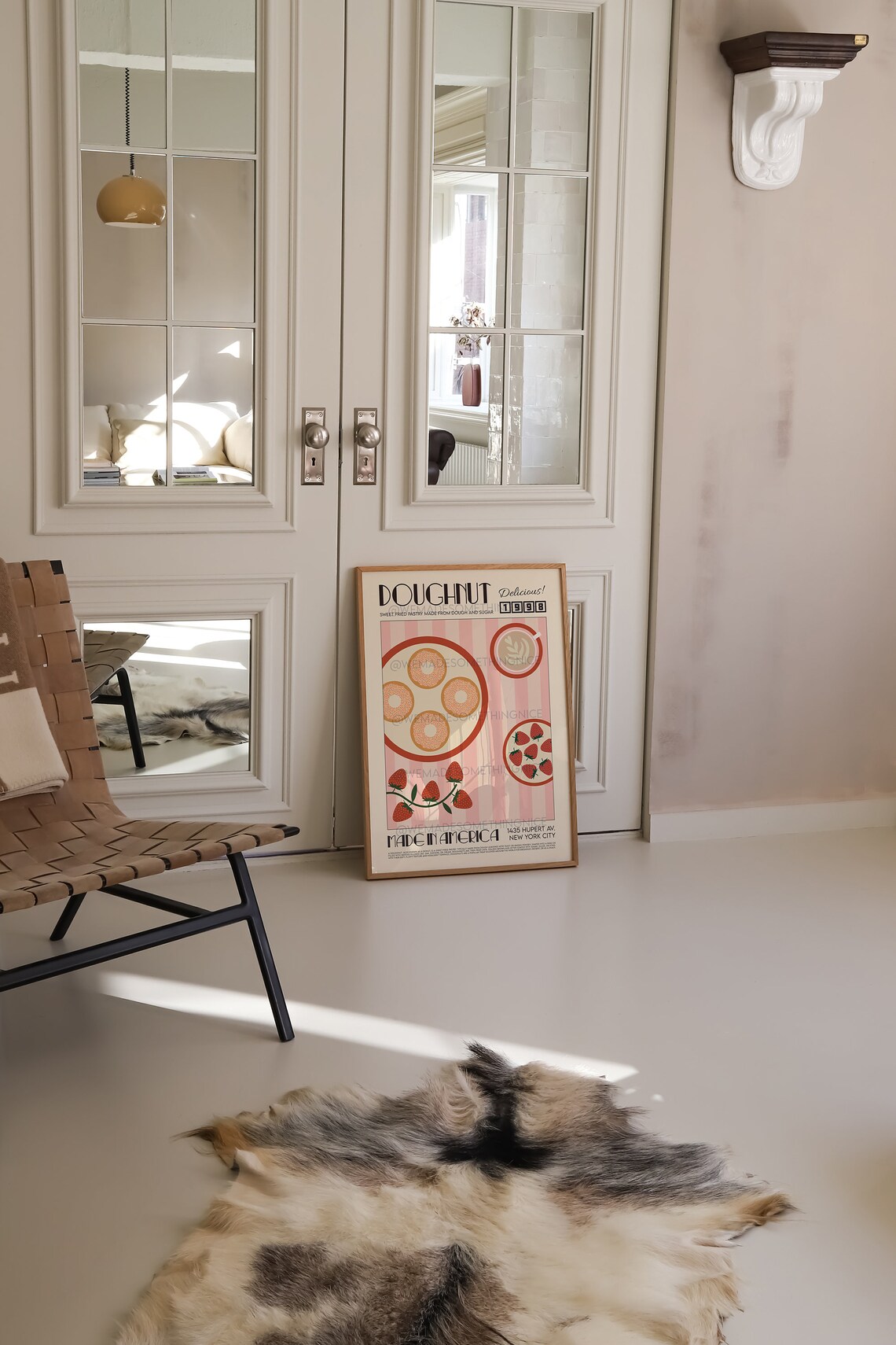 Doughnut Poster, Retro Kitchen Art Print - Image 3