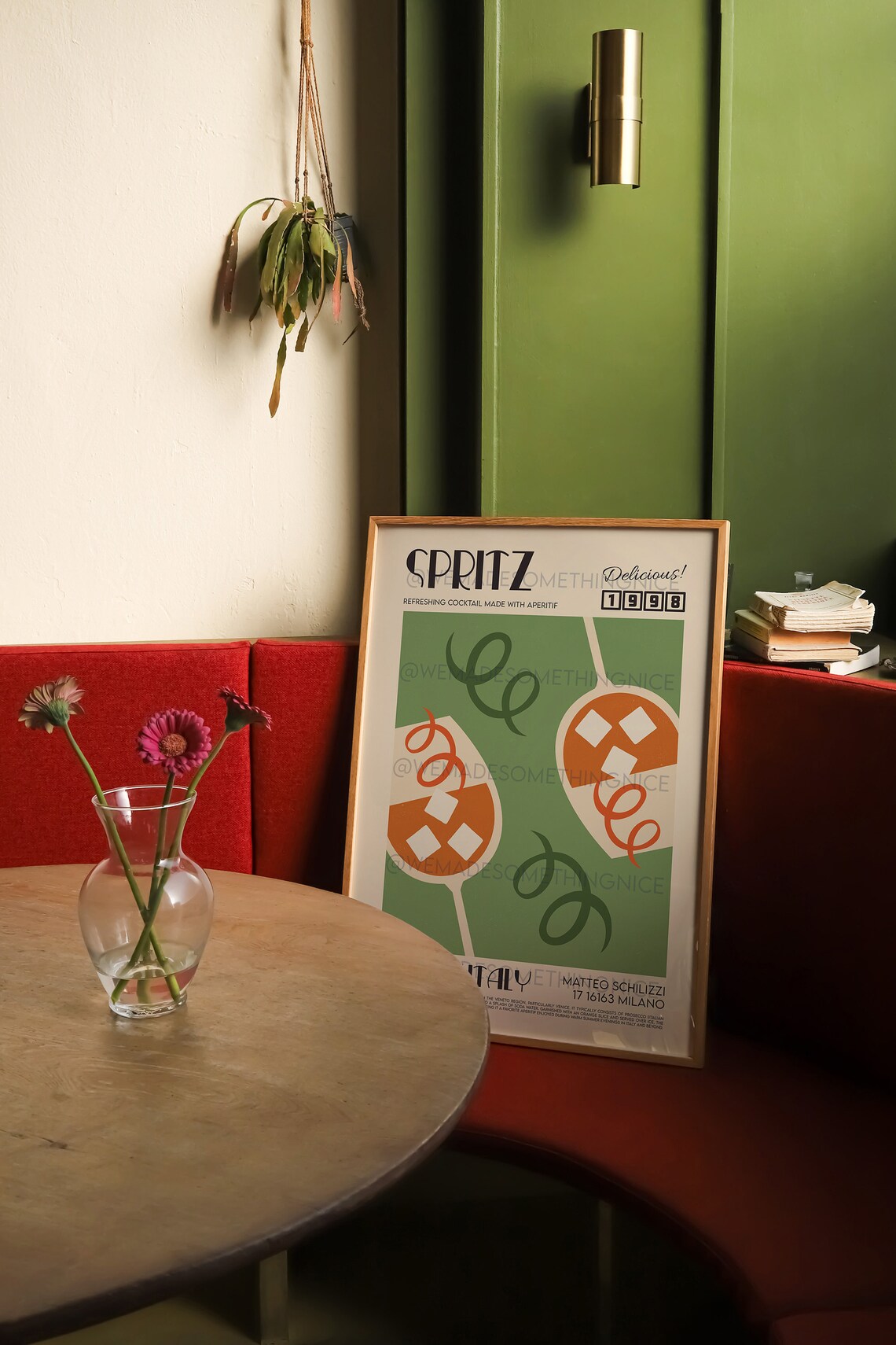 Spritz Cocktail Birthday Kitchen Poster Print - Image 3