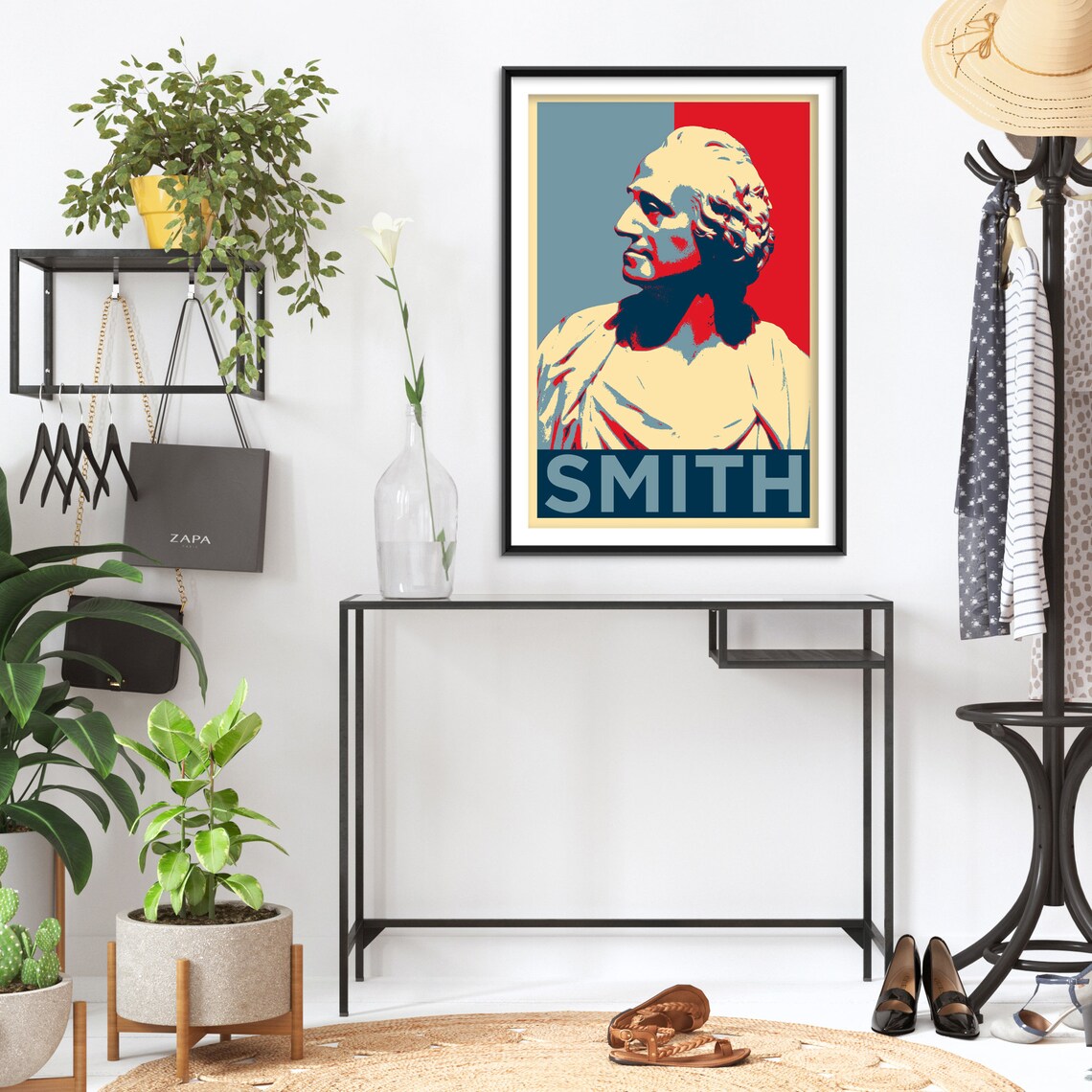 Adam Smith Art Print, Economist Portrait - Image 2
