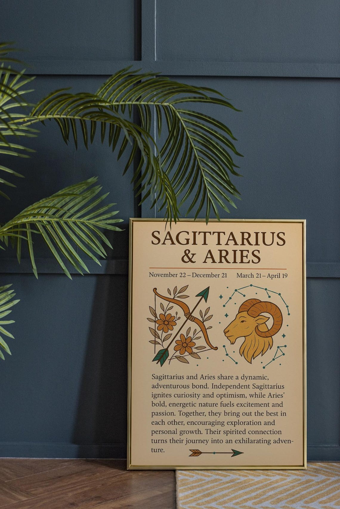 Sagittarius And Aries Zodiac Compatibility Poster - Image 4