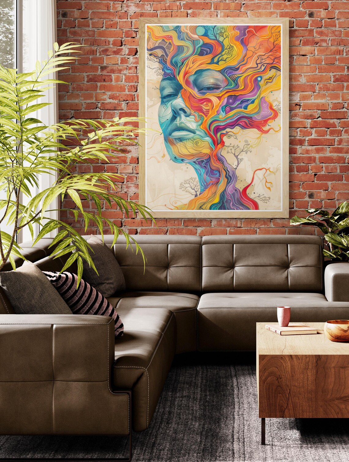 Vibrant Abstract Surrealism Art Print for Walls - Image 3