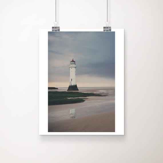 New Lighthouse Sunrise Photograph Coastal Nautical Print