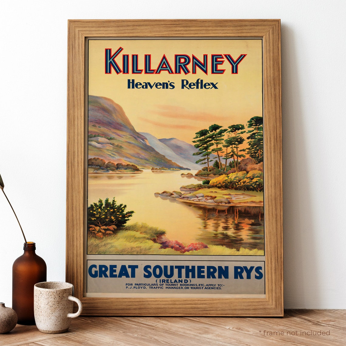 Killarney Heavens Reflex Great Southern Railways Ireland Poster