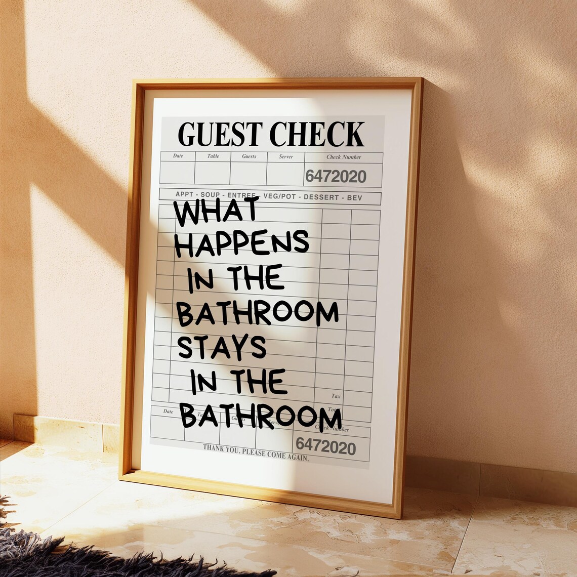 What Happens In The Bathroom Stays In The Bathroom Print - Image 2