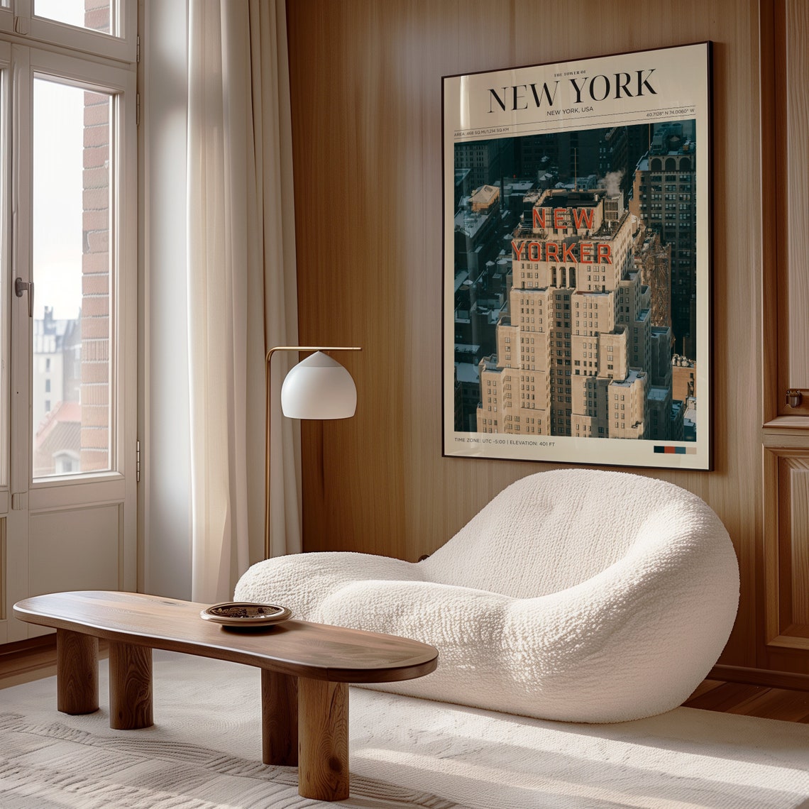 Travel Poster The Tower New York Poster Vintage Posters In New York Print New York Wall Art For Living Room Large Modern Office Wall Art - Image 4