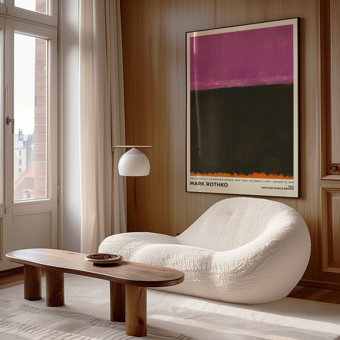 Mark Rothko Untitled Purple Brown 1953 Dark Abstract Art Poster - Image 4