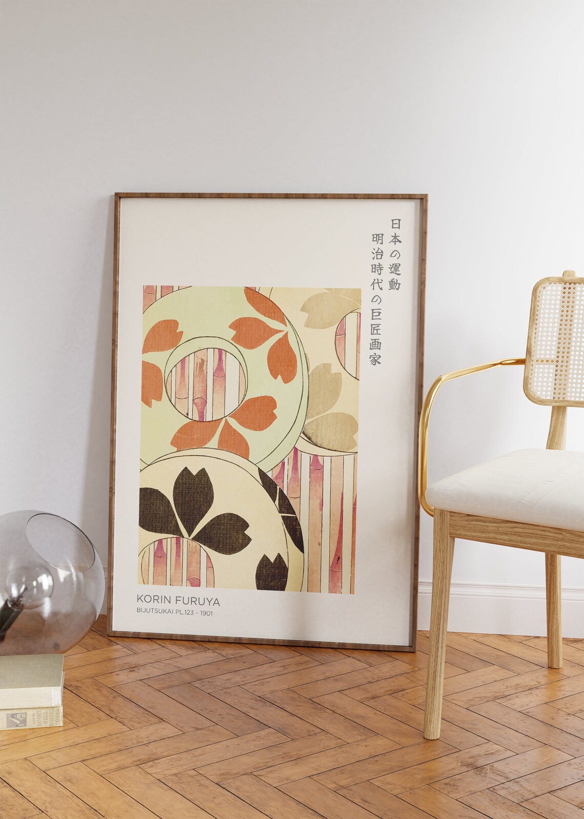 Korin Furuya Bijutsukai Japanese Floral Pattern Modern Art Print
