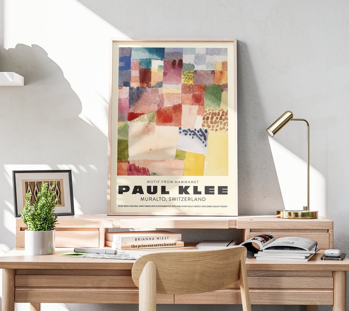 Paul Klee Motif from Hammamet Colorful Patchwork Abstract Art Poster - Image 3