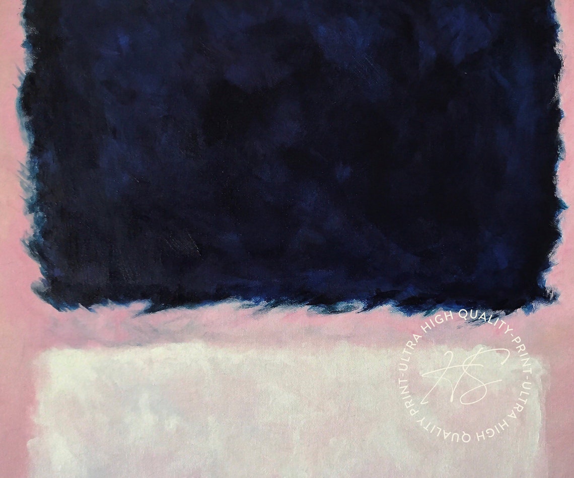 Mark Rothko Untitled Pink Blue Abstract Exhibition Wall Art Poster - Image 4