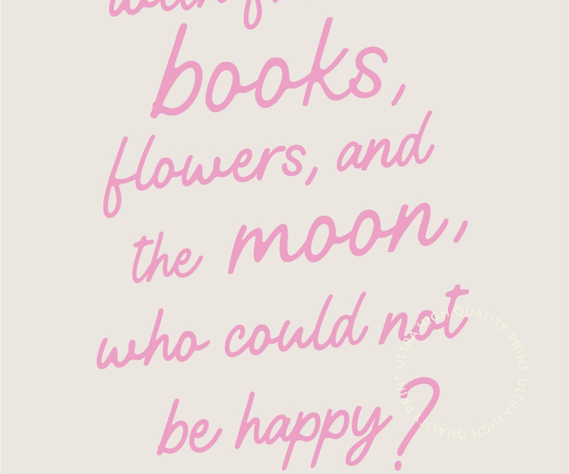 Oscar Wilde Quote Pink Script Typography Inspirational Wall Art Print - Image 5