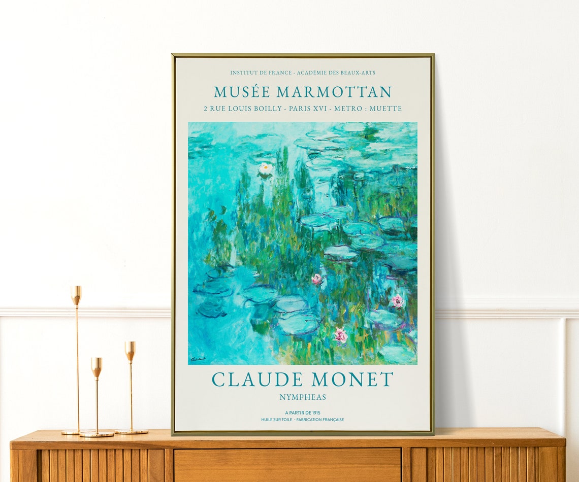 Claude Monet Nympheas Water Lilies Musee Marmottan Art Poster - Image 4
