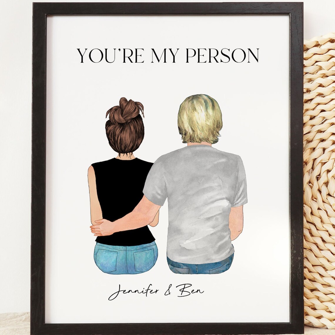 Personalized Valentines Day Gift For Couple Print