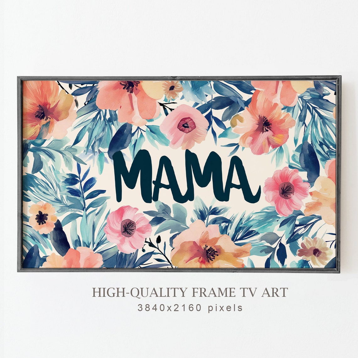 Colorful Mothers Day Frame Tv Art Instant Floral Mothers Day Watercolor Painting Happy Mothers Day Tv Screensaver - Image 5