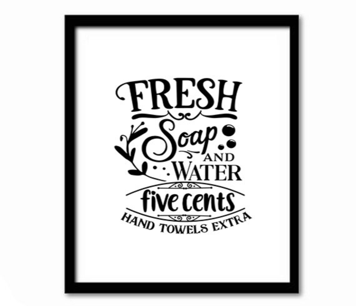 Funny Bathroom Quote Poster, Retro Bathroom Decor