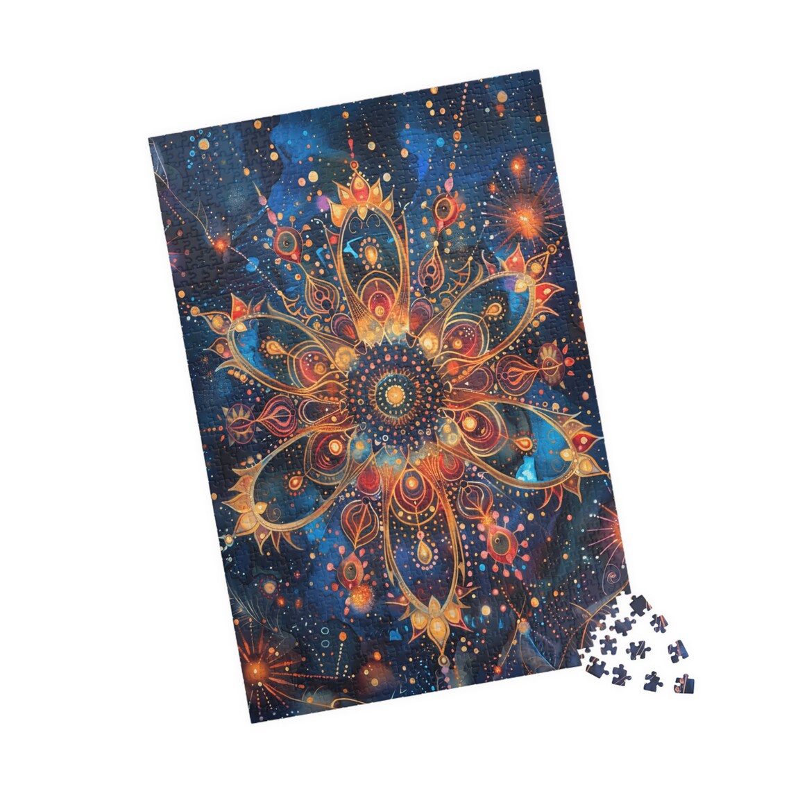 Celestial Mandala IV Golden Starry Night Sky Fantasy Art Poster - Image 4