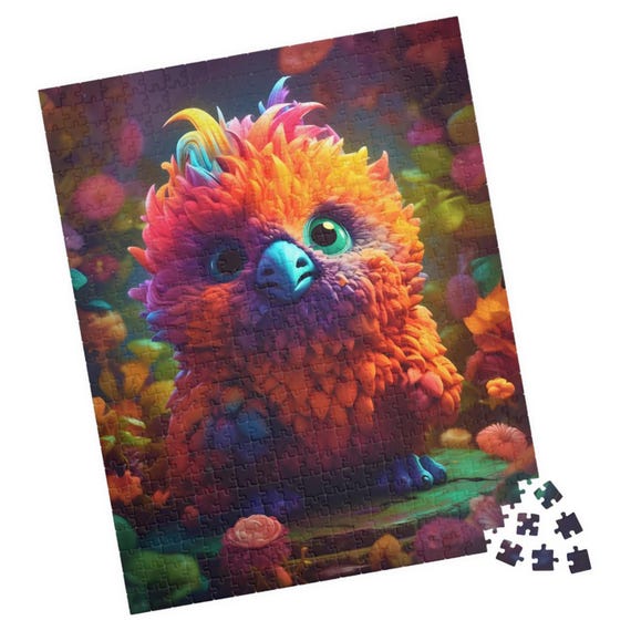 Sparks Cute Rainbow Fantasy Animal Jigsaw Puzzle Unique Gift For Birthday Or Hospital Patients Fun Tech Free Family Activity