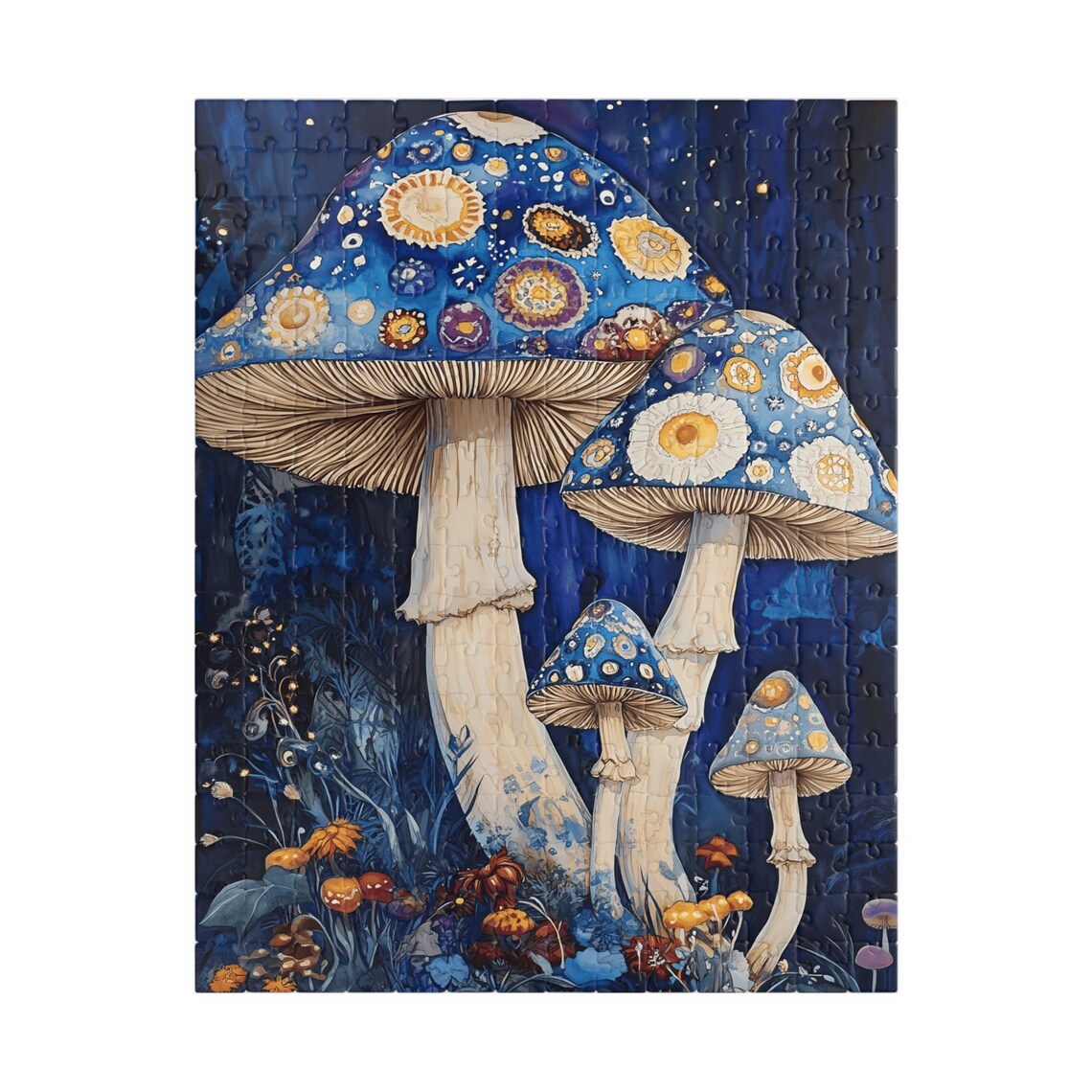 Evening Mushroom Botanical Art, Puzzle Gift - Image 5