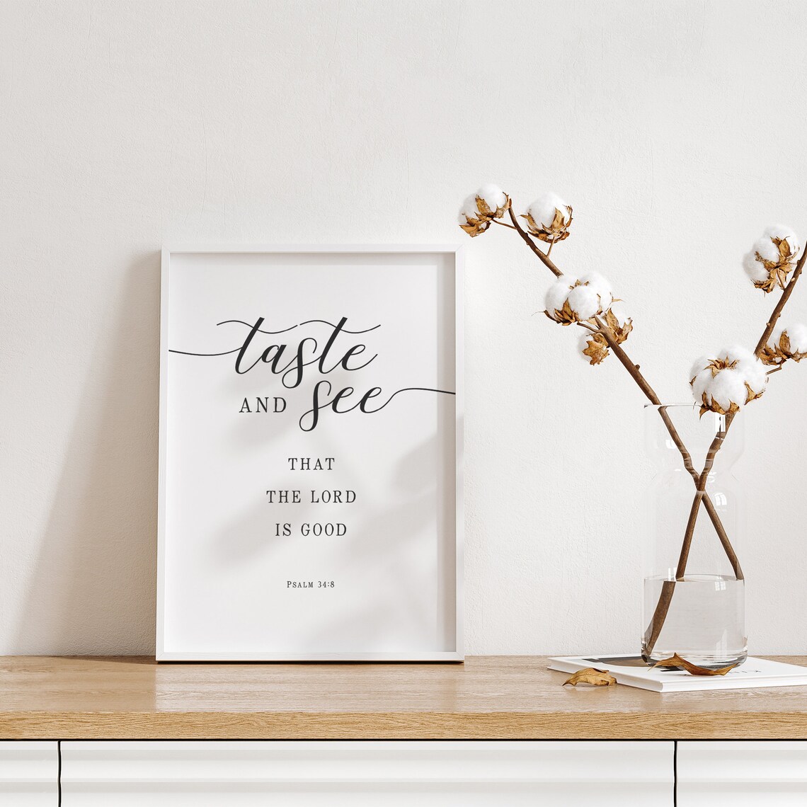 Taste And See That The Lord Is Good Bible Verse Art - Image 3