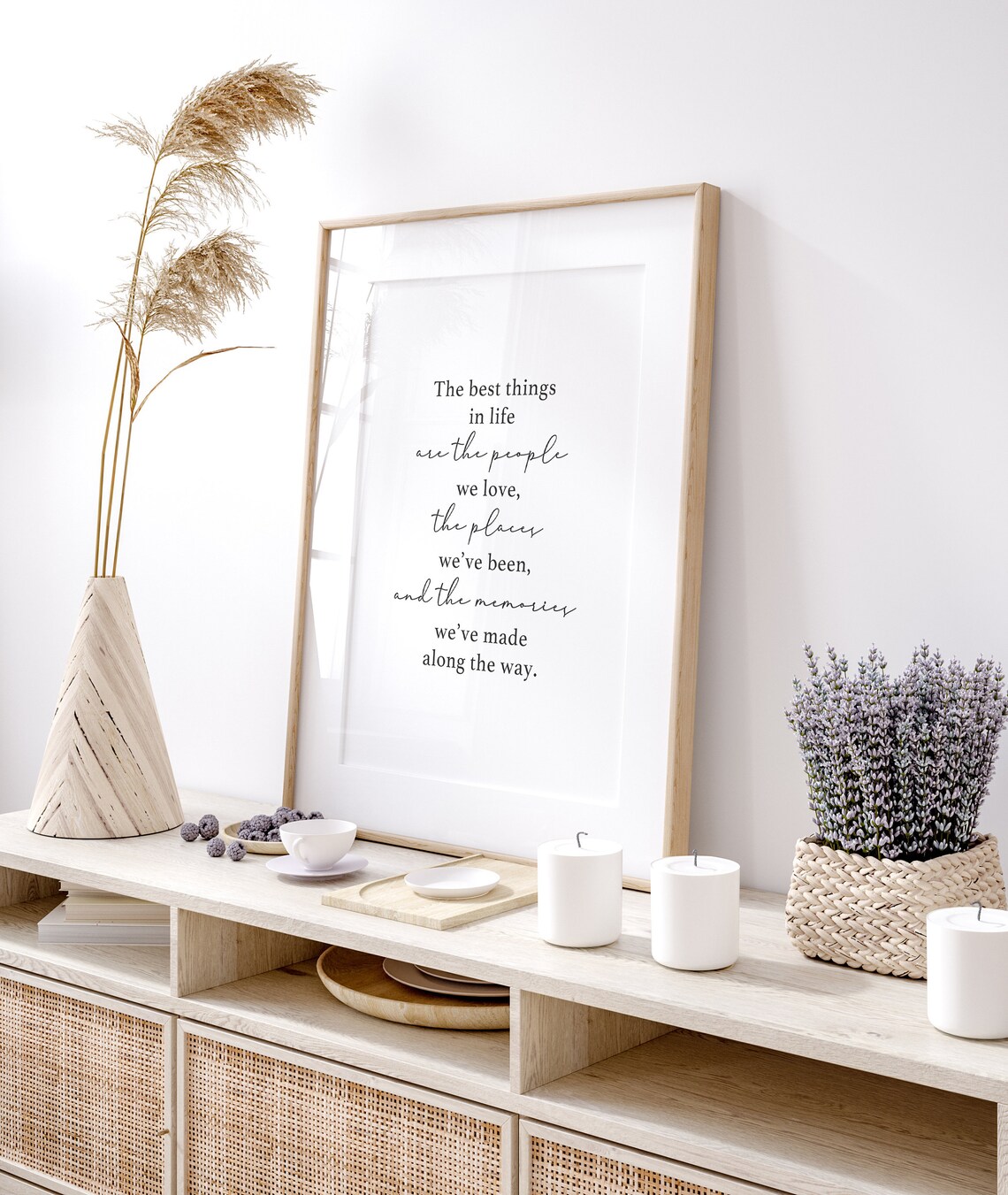 The Best Things In Life Family Quotes Art Print - Image 4