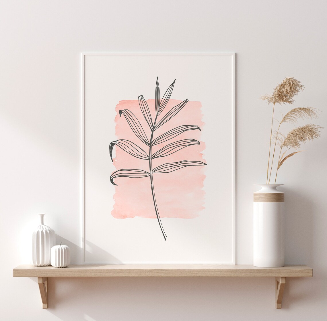 Botanical Line Art Bedroom Decor Art Print - Image 3