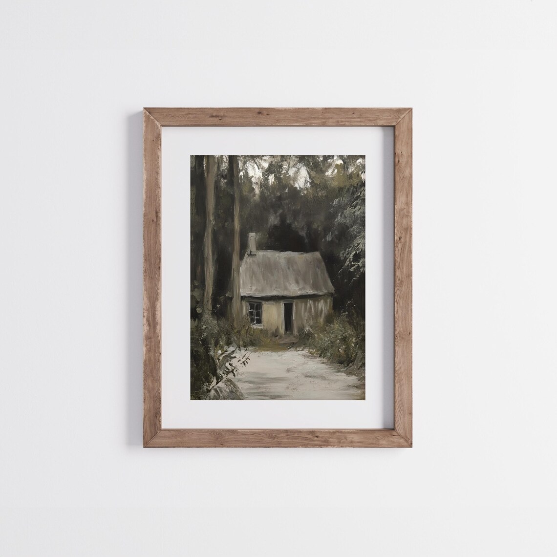 Vintage Cabin In The Woods, Moody Forest Path - Image 4
