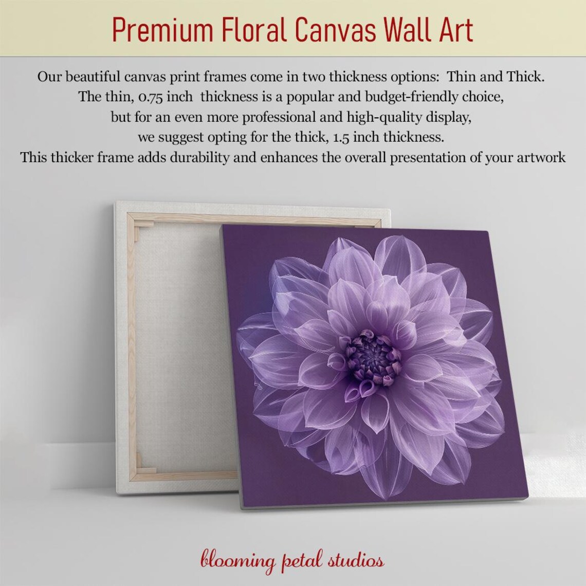 Dahlia Floral Minimalism Art Print, Bedroom Decor - Image 4