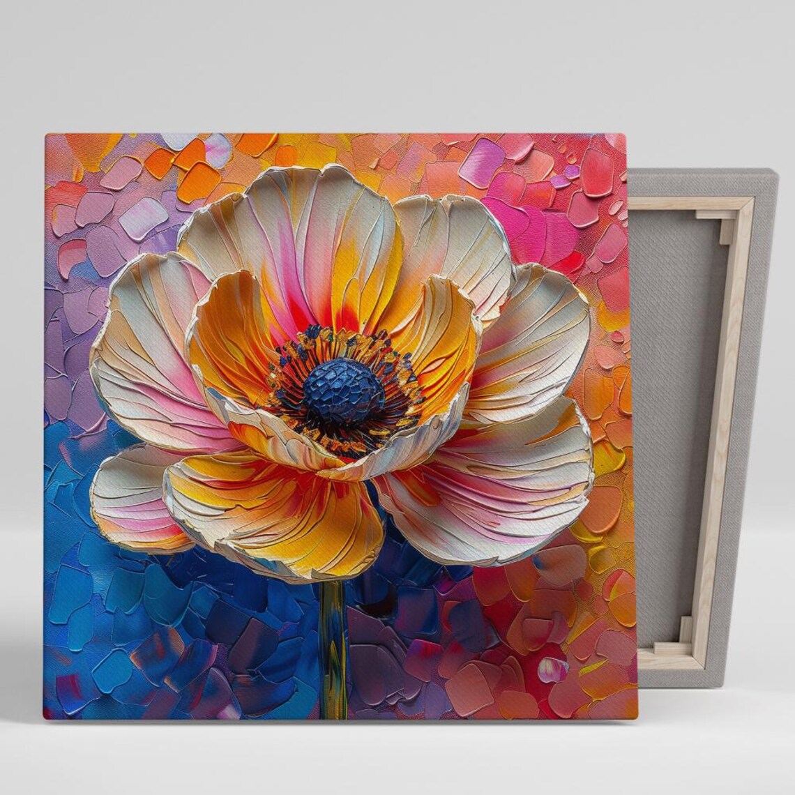 Poppy Art Print, Contemporary Floral Wall Decor