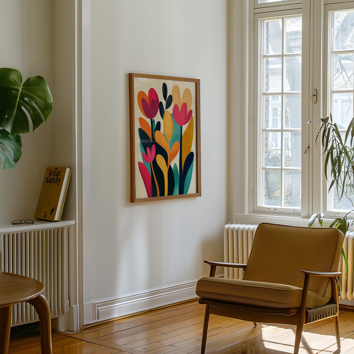 Bold Abstract Floral, Modern Botanical Boho - Image 4