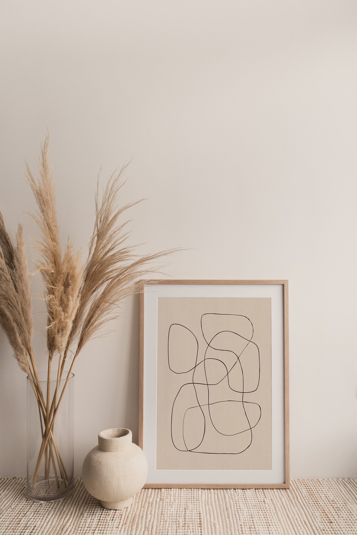 Abstract Scribble Fine Line Drawing Art Print - Image 2