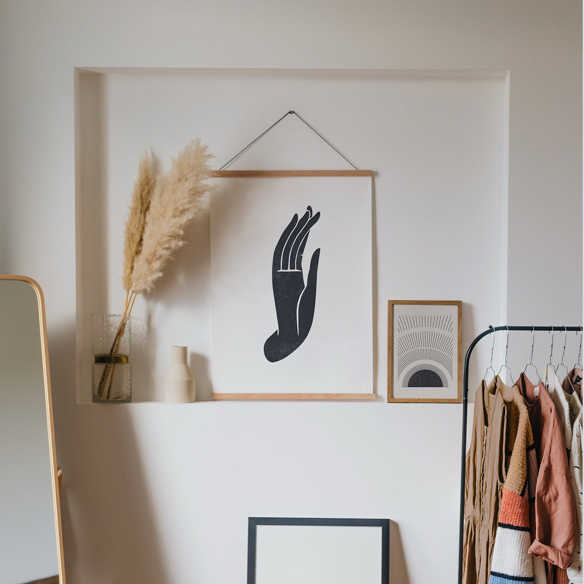 Buddha Mudra Hand Gesture, Wall Art Print - Image 2