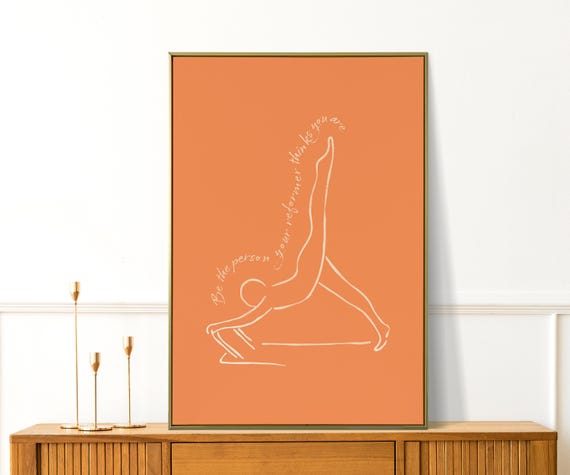 Reformer Pilates Era Cute Wall Art Studio Decor Girly Gift For Lovers Teachers Poster
