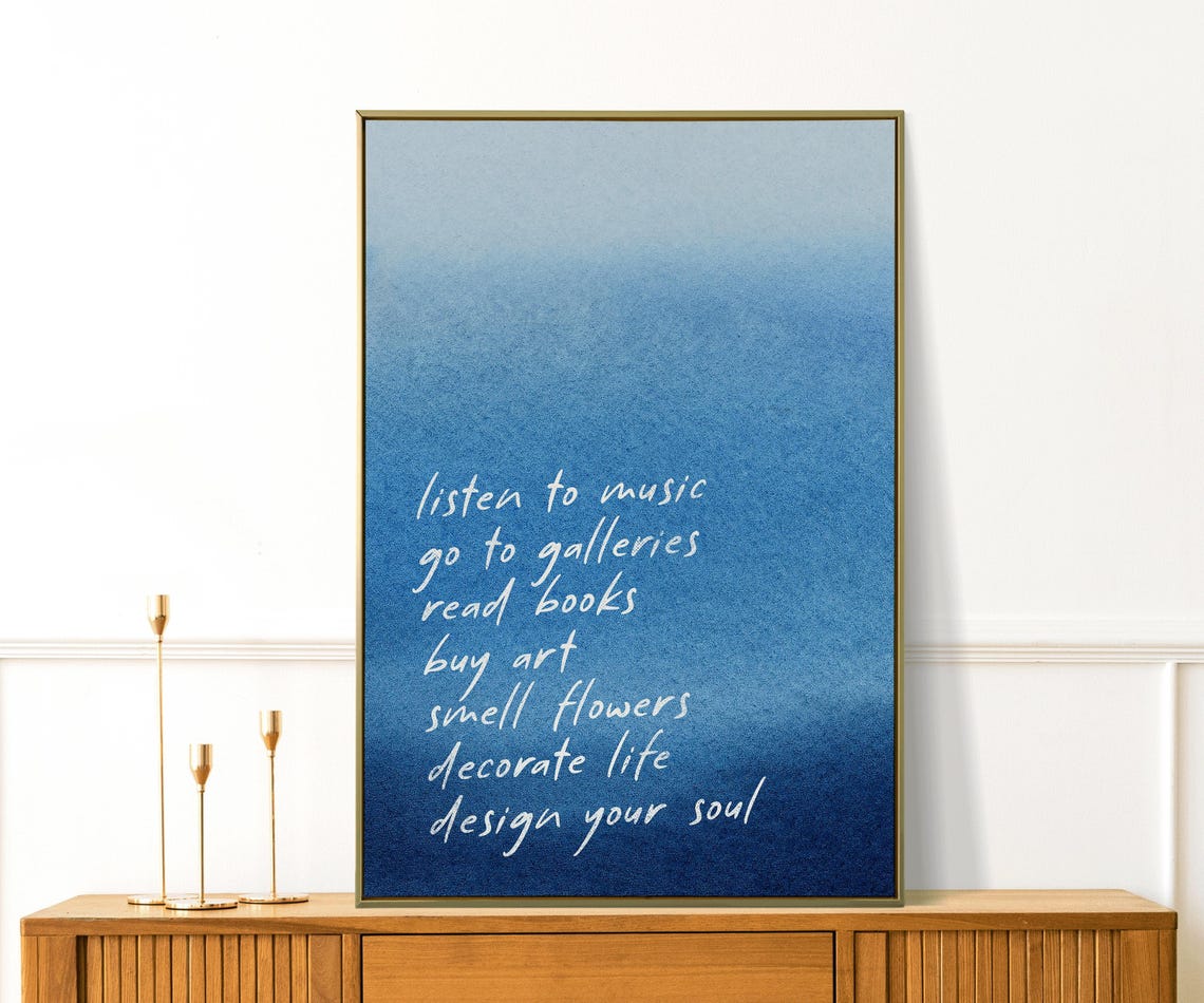 Romanticize Life Art Self Love Wall Apartment Decor Inspiring Quotes Motivational Gift Minimalist Typography Print