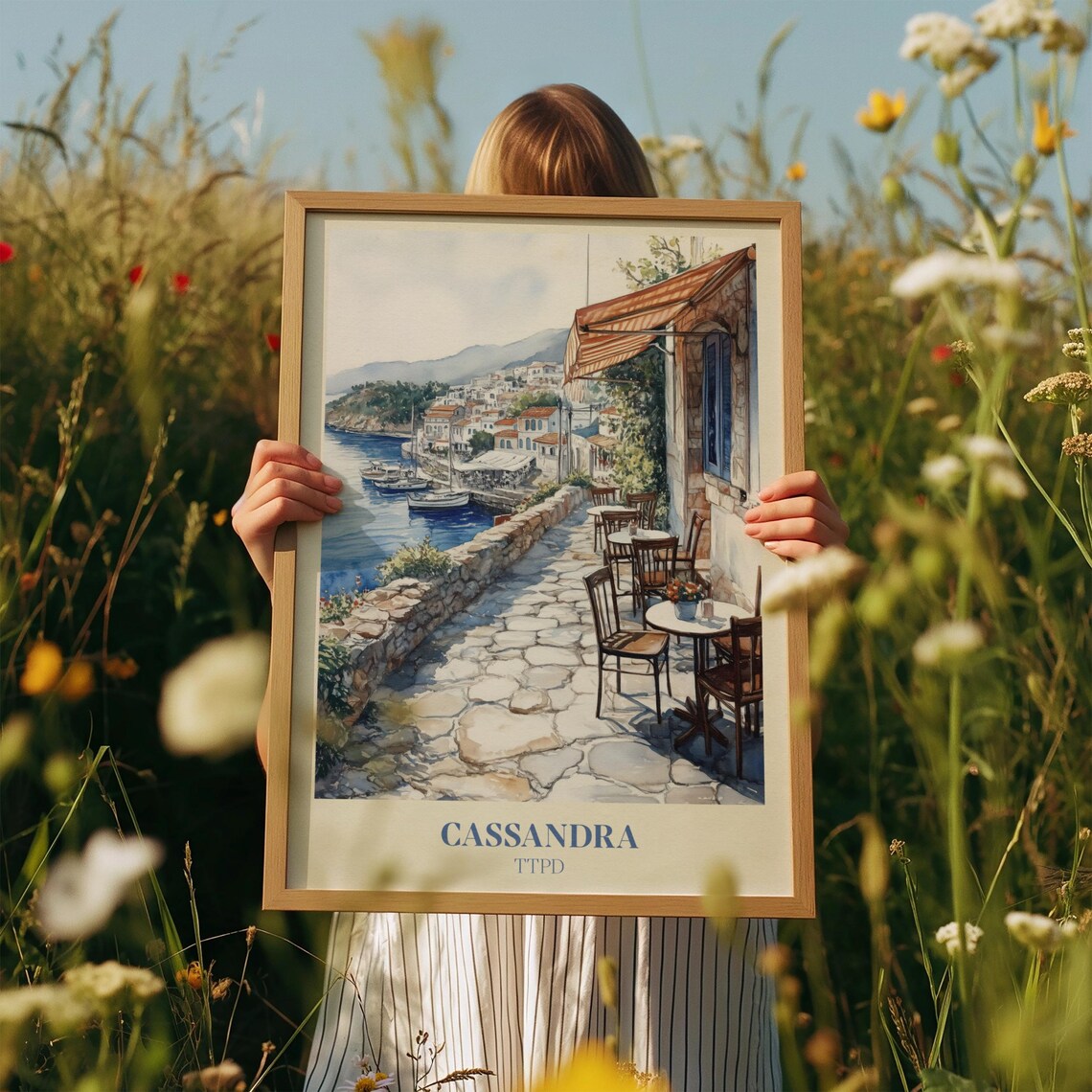Cassandra Music Wall Art Print, Bedroom Watercolor