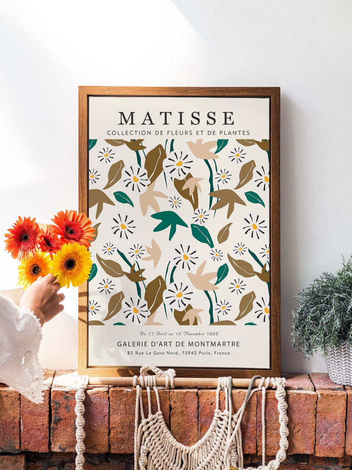 Matisse Wildflower Meadow Autumn Botanical Gallery Art Print - Image 5