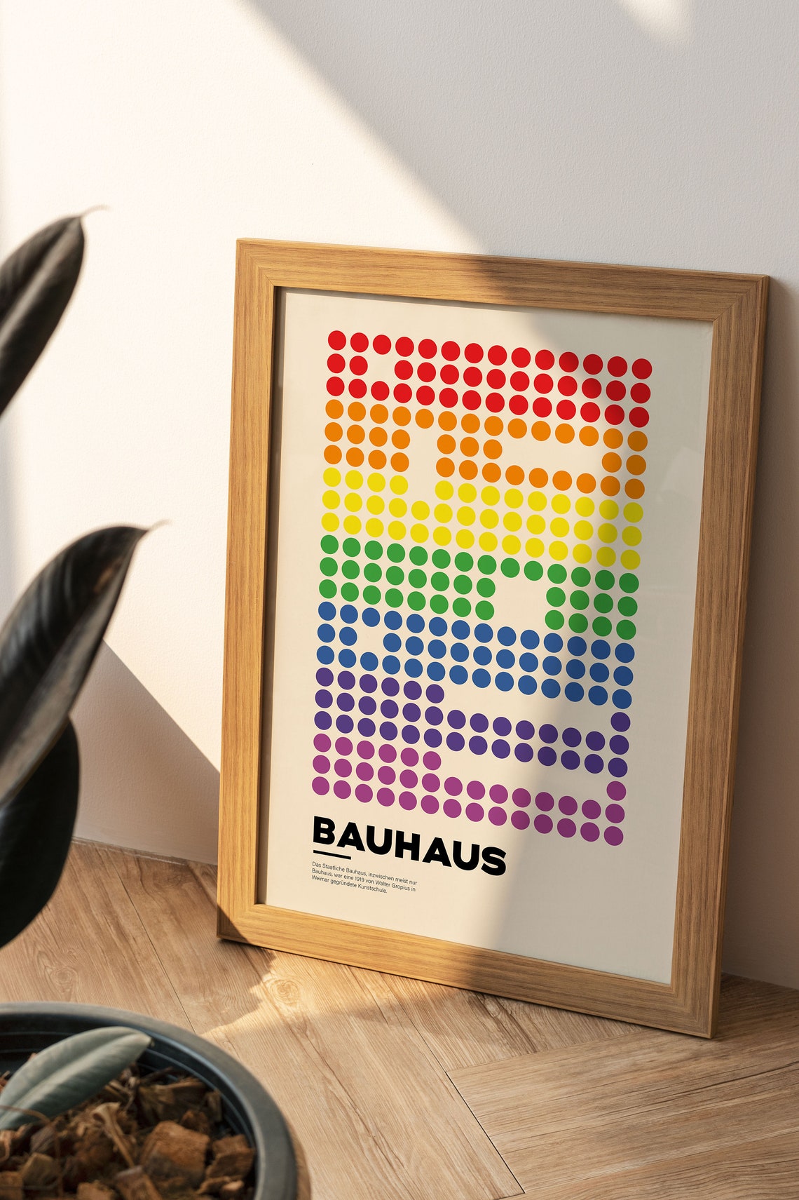 Bauhaus Rainbow Dots 25 Year Celebration Colorful Pop Art Poster - Image 5