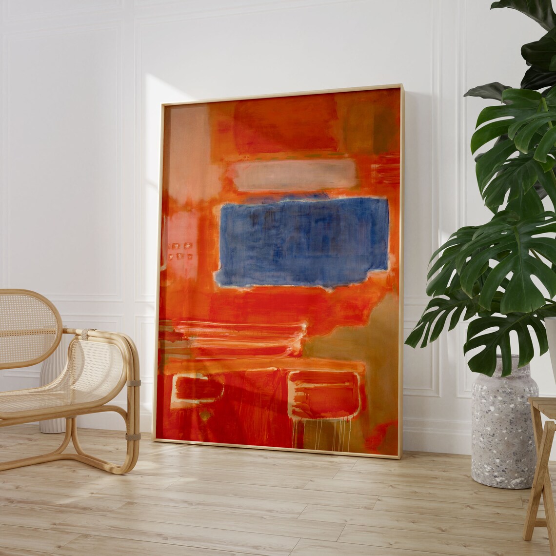 Mark Rothko Redblue Minimalist Exhibition Poster