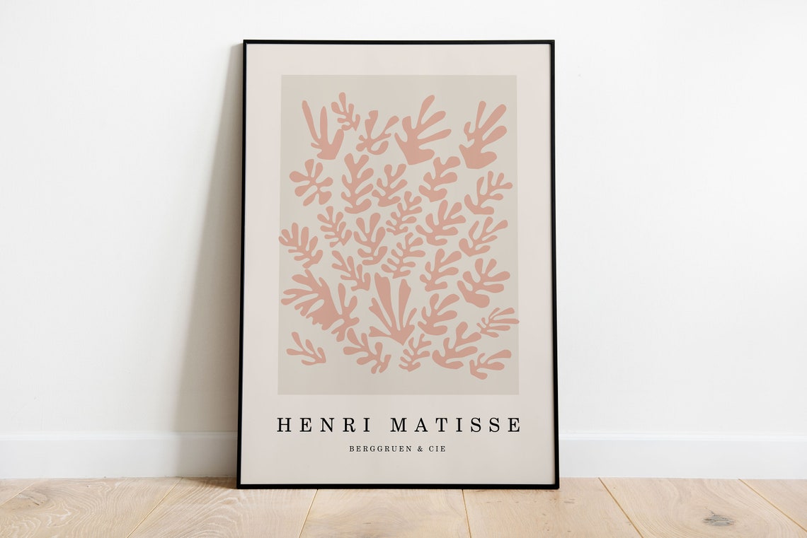 Henri Matisse Blush Pink Cutout Fronds Boho Minimalist Poster - Image 4
