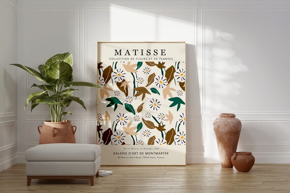 Matisse Wildflower Meadow Autumn Botanical Gallery Art Print