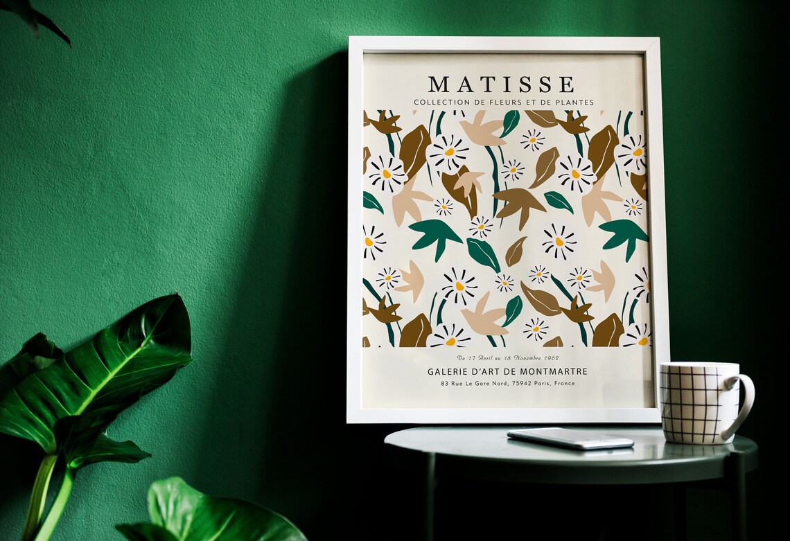 Matisse Wildflower Meadow Autumn Botanical Gallery Art Print - Image 4