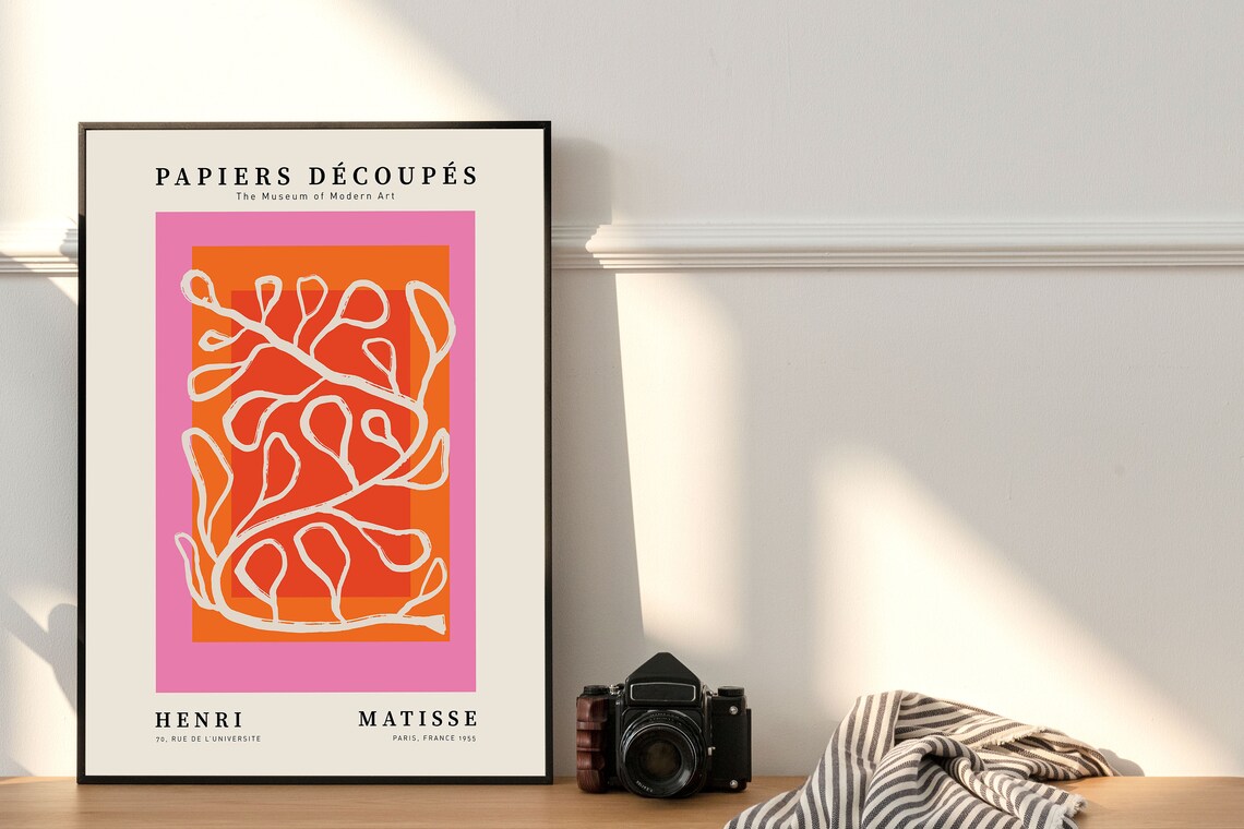 Matisse Flower Poster, 60s Retro Botanical Print - Image 3